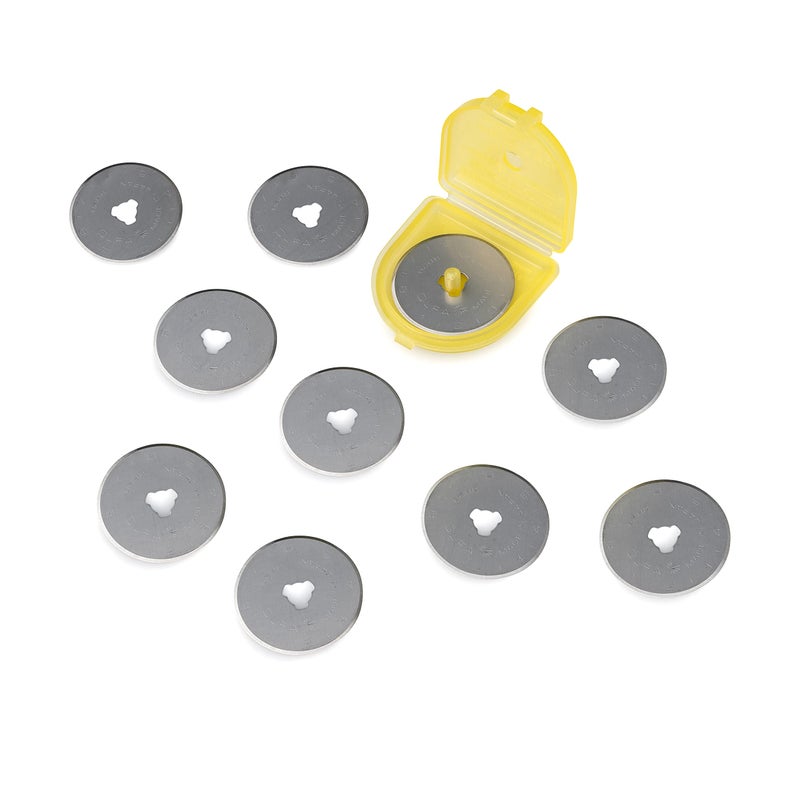 OLFA شفرات استبدال قاطع دوار OLFA 28 مم، 10 شفرات (RB28-10) - شفرة فولاذية تنغستين للخياطة والحرف اليدوية تناسب معظم قواطع دوار 28 مم - Image 2