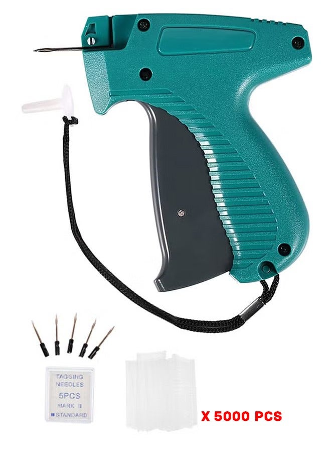 Tagging Gun for Clothing Standard Retail Price Tag Attacher Gun Kit for Clothes Labeler with 6 Needles and 5000 Barbs Fasteners for Store Warehouse Consignment Garage Yard Sale - Image 1