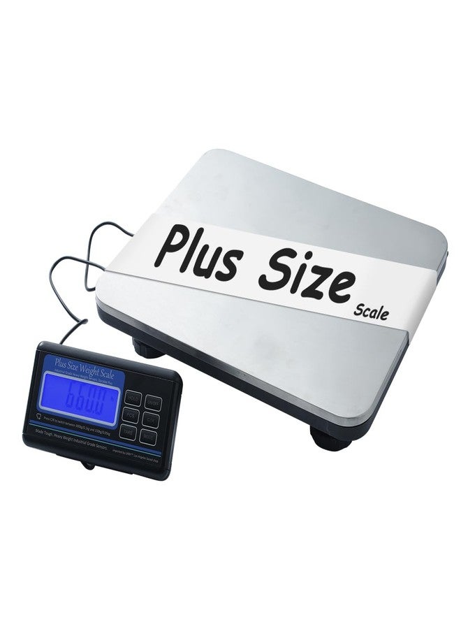Urby Extra Wide Heavy Duty Scale for Body Weight - 300kg/660lb Capacity, Plus Size Scale with Durable Stainless Steel Large Platform for Home, Office, Hospital & Bariatric Use - Image 1