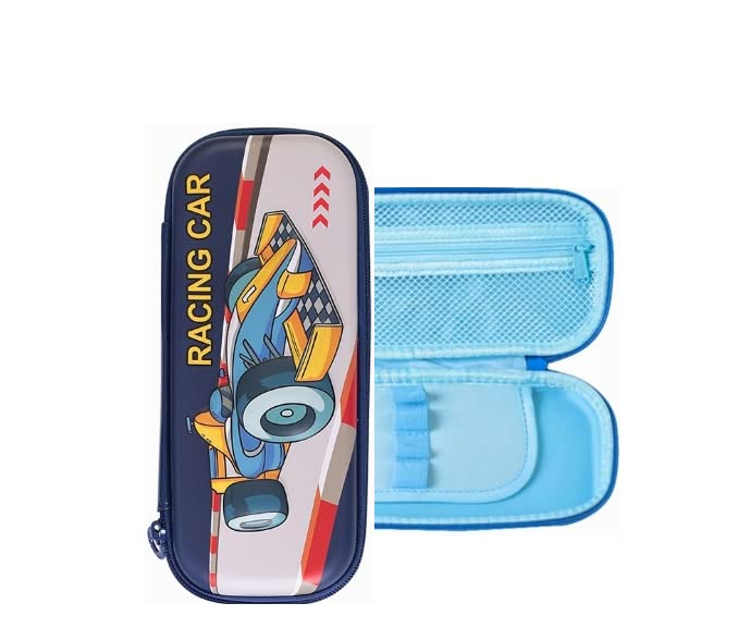 TEMSON Pencil Box, Pencil Pouches for Boys, Cartoon Pencil Case, Pencil Case for Girls, Pencil Pouches for Kids, Stationary Organizer Pencil Box (Dark Blue)(38138-B1) - Image 4