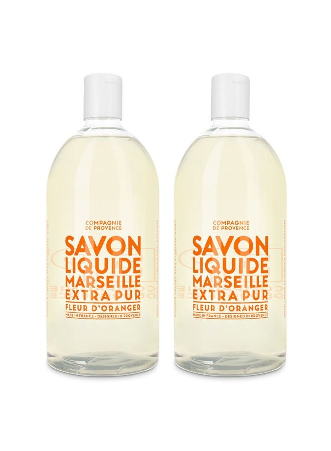 La Compagnie de Provence Compagnie de Provence Savon de Marseille Extra Pure Liquid Soap - Orange Blossom - Bulk 67.6 Fl Oz Plastic Bottle Refill