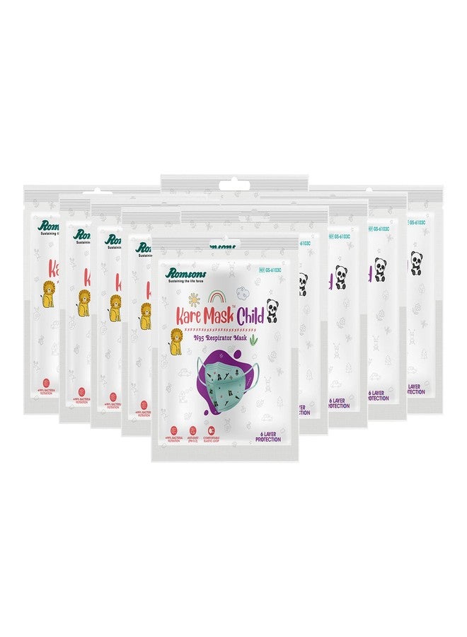 رومسونز قناع رومسونز كير للأطفال، أجهزة تنفس N95، مع حماية من 6 طبقات (10 قطع) - Image 1