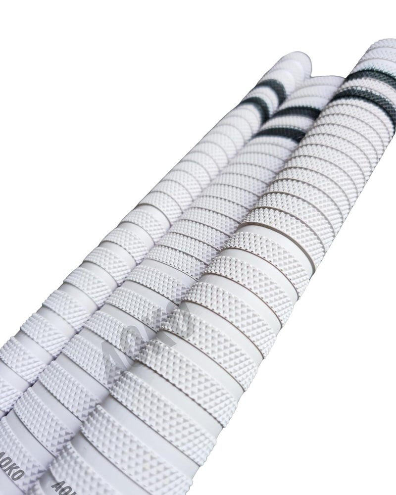 AOKO مقبض مضرب الكريكيت من المطاط 4 قبضة لأداء معزز مع امتصاص أفضل للصدمات و1 مخروط خشبي (عبوة من 5) - Image 5