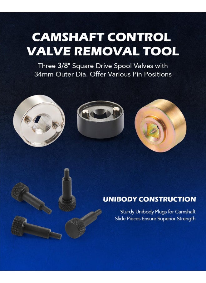 Orion Motor Tech Orion Motor Tech Engine Timing Tool Set Compatible with Audi VW VAG 1.8 2.0 TSI/TFSI EA888 T10352 T40196 T40271 T10368 T10354 T10355 Crankshaft Camshaft Belt Drive Locking Alignment Timing Tool Kit  - Image 4