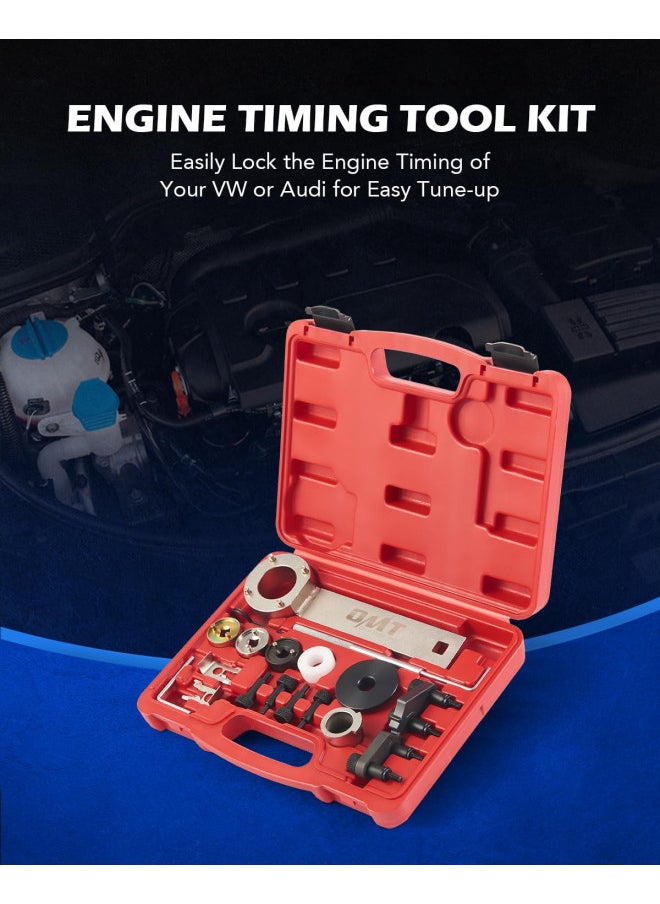 Orion Motor Tech Orion Motor Tech Engine Timing Tool Set Compatible with Audi VW VAG 1.8 2.0 TSI/TFSI EA888 T10352 T40196 T40271 T10368 T10354 T10355 Crankshaft Camshaft Belt Drive Locking Alignment Timing Tool Kit  - Image 3