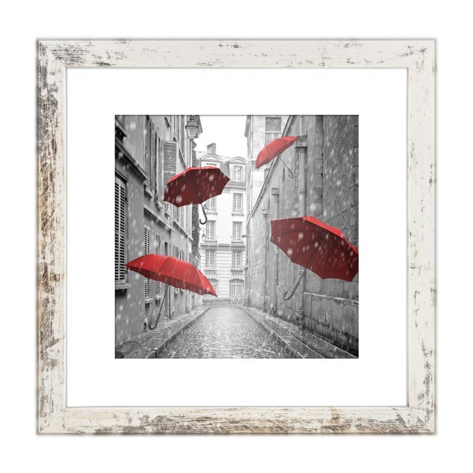 12X12 FRAME MATTED TO DISPLAY 8X8 PHOTOS WITH MAT OR 12 X 12 PICTURES WITHOUT MAT RUSTIC PHOTO FRAMES WALL ART FOR LIVING ROOM WALL MOUNTING