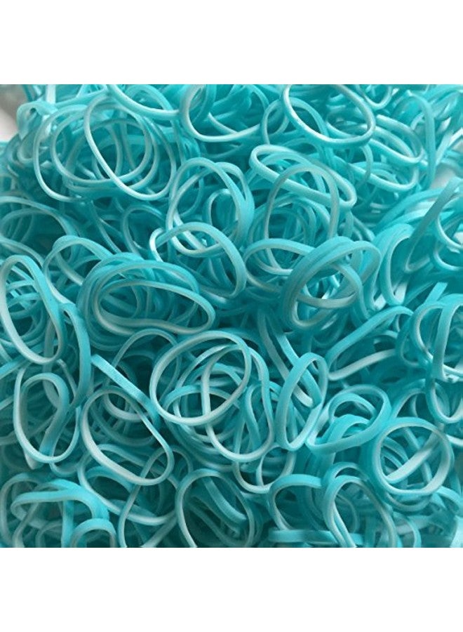 Rainbow Loom Blue Lagoon Dual Layer Rubber Bands Refill600 Bands & 24 Cclips From (B0182) - Image 2
