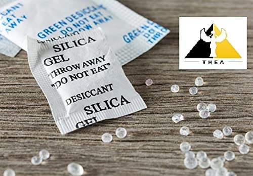 Thea Silica Gel Packets White/Desiccant/Moisture Sbsorbr/Moistur Absorbent (50 Pouches,5Gm Each - Pack of 1) - Image 3
