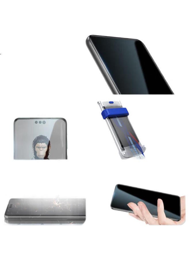 Blueo Blue Gorilla Suitable For Huawei Mate 70 Pro/70 Pro+ Phone Film Mate 70 Rs Extraordinary Master Tempered Glass Film Anti-Peep Space Warehouse Instant Paste Phone Protection Film - Image 1