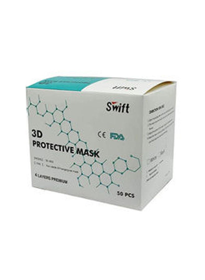 NIBEMINENT 50 Piece 3D Face Mask - Image 2