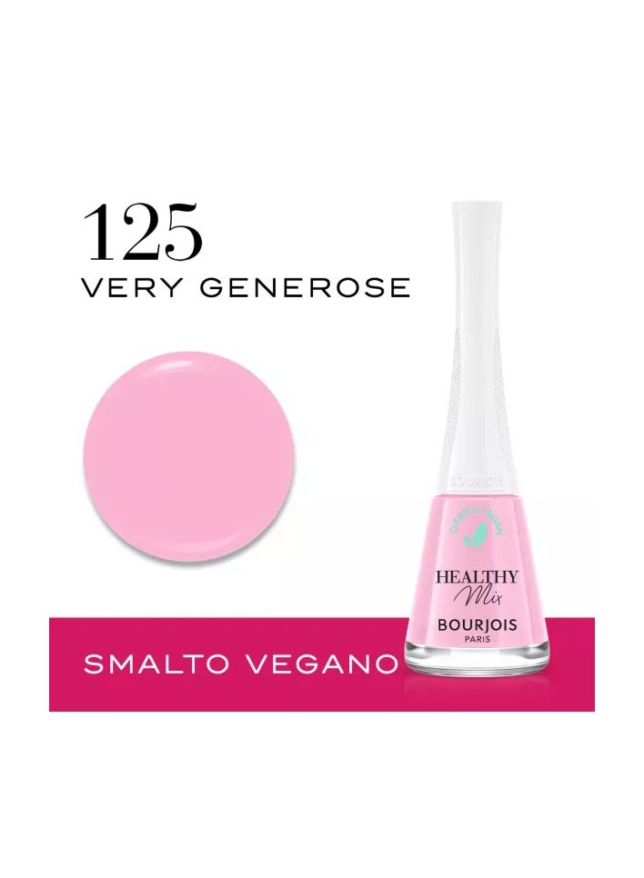 BOURJOIS PARIS Healthy Mix Vegan Nail Polish -125-Very Generose, 9ml - Image 1