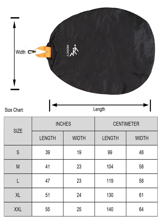 MOOCY Kayak Cockpit Cover - Waterproof Hole, Seat & Opening Protection Universal for Pelican, Wilderness System, Old Town, Sun Dolphin Sit in Kayaks Outdoor Storage & Travel Transport (XL - 24"x51") - Image 2