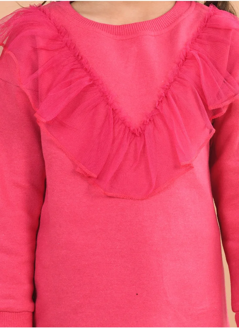 ليل بيكس Girls Sweatshirt with Jogger Set