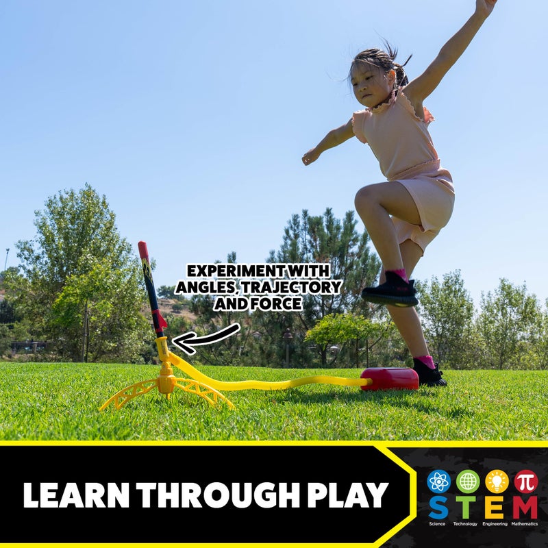 Stomp Rocket Super High-Performance X-Treme Rocket Launcher for Kids Soars Up to 400 Feet - 6 Rockets - Fun Outdoor Toys for Boys & Girls - STEM Foam Blaster - Ages 9 and Up - Image 4