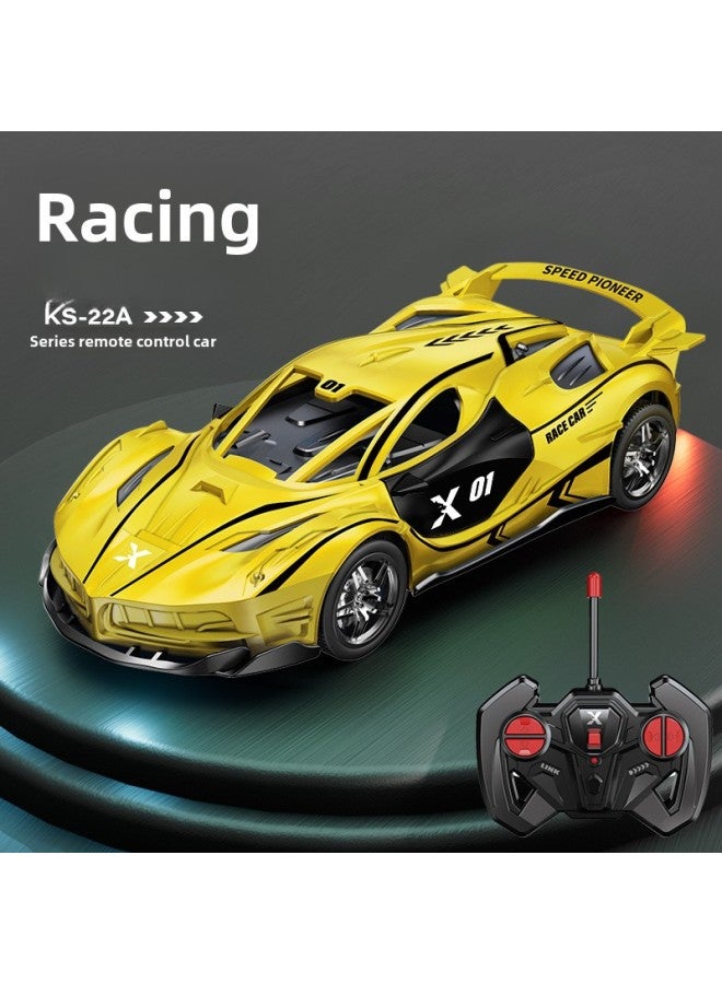 Loquat Children's Electric Remote Control Toy Sports Car Rc Rechargeable Drift Light Racing Boy's Electric Stall Toys-Color:22a Yellow Falelli Remote Control Sports Car-Scale:Standard Version  Mail Order Box - Image 1
