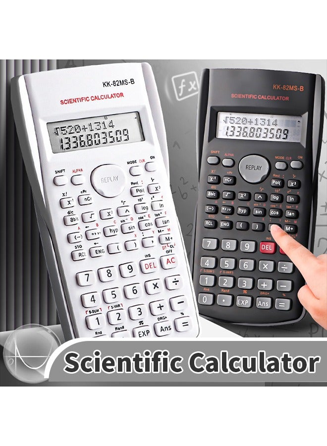 Small Second Generation Calculator Portable Scientific Calculator with on Battery Multi-purpose Portable Student Calculator for Math Teaching 240 Functions - Image 2