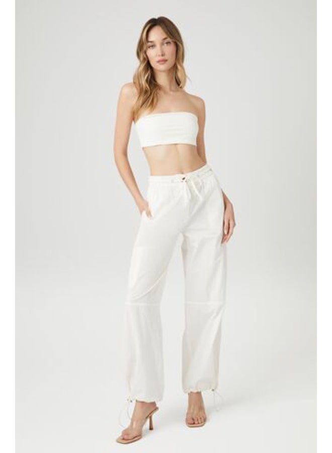 FOREVER 21 Cotton High-Rise Wide-Leg Pants - Image 1
