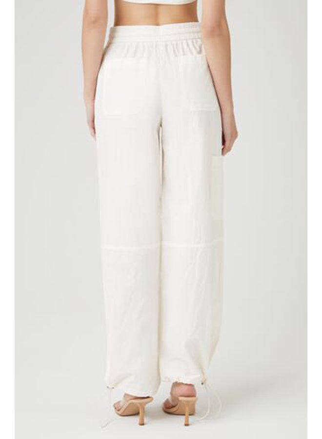 FOREVER 21 Cotton High-Rise Wide-Leg Pants - Image 4