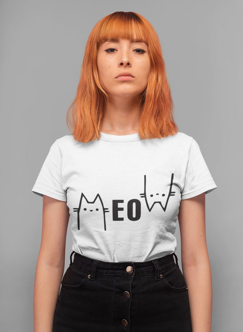 ZOOM "MEOW" White T-Shirt 