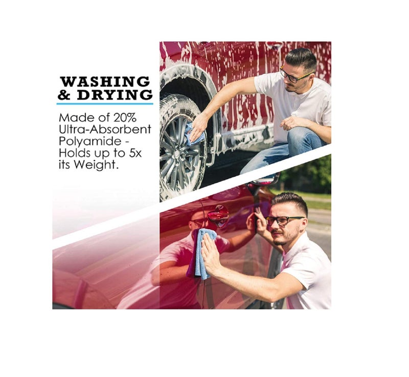 Winberg ® Car Cleaning microfiberTowels Cloth 40 * 40, 250 GSM Combo Pack of 6 Microfiber Cloth Towel - Towel-06 - Image 2