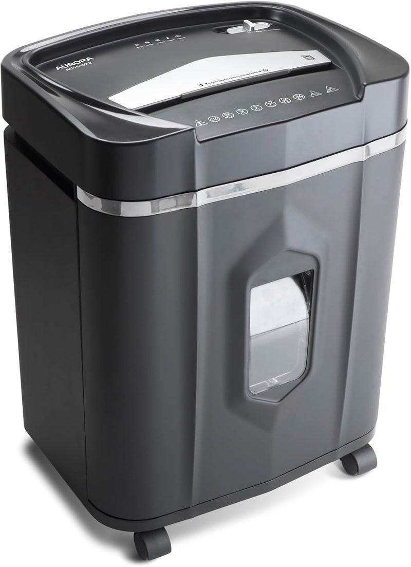 AURORA Aurora AntiJam 16Sheet Crosscut PaperCD and Credit Card Shredder 5Gallon pullout Basket 30 Minutes Continuous Run Time  - Image 1