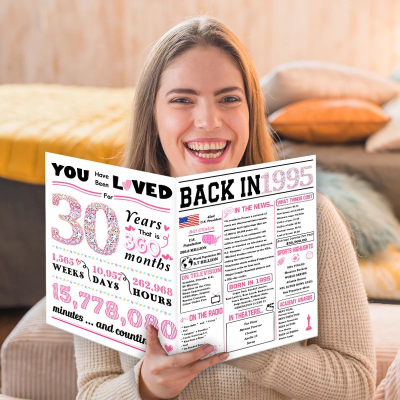 Attlvv 30Th Birthday Card 30Th Birthday Decorations For Her Happy 30Th Birthday Gifts For Women Funny 30 Years Old Bday Gift For Sister Friends - Image 4