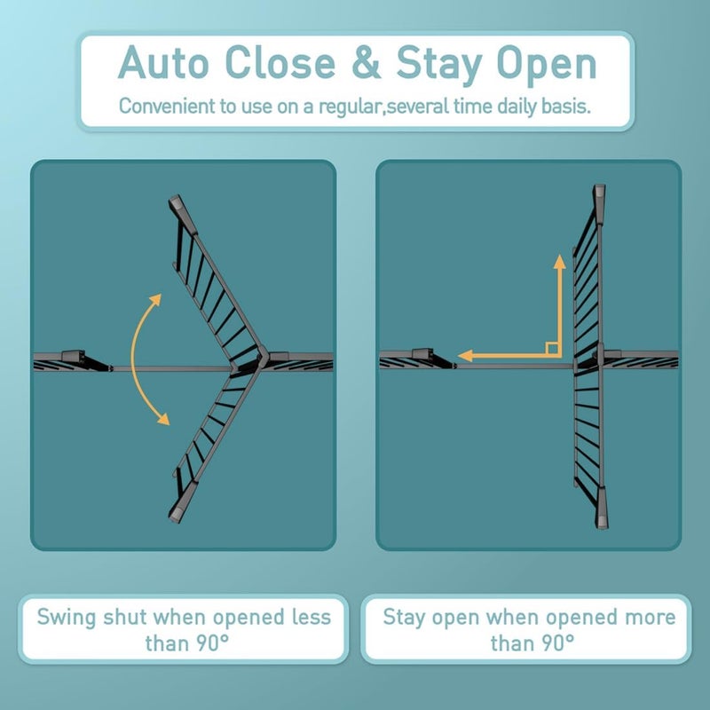 Fairy Baby 38.5" Extra Tall Black Dog Gate - Pressure Mounted Safety Fence for Toddlers and Pets - Image 5