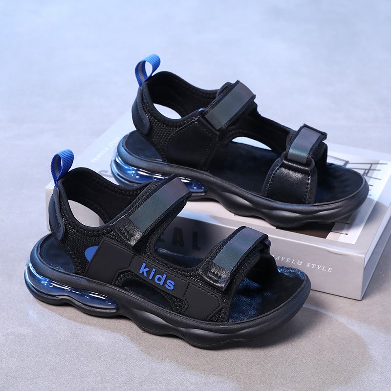 Boys Sandals Summer Children'S Sports Anti-Slip Beach Shoes Medium And Large Boys Soft Soled Sandals Summer Style - Image 2