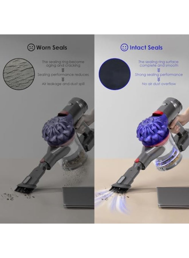 كيلا غطاء حاوية متوافق مع مكنسة دايسون V7 وV8، بديل لغطاء حاوية الغبار SV10 وSV11، غطاء علوي لكوب الغبار مع قفل زناد، قطع غيار غطاء دلو الغبار - Image 4