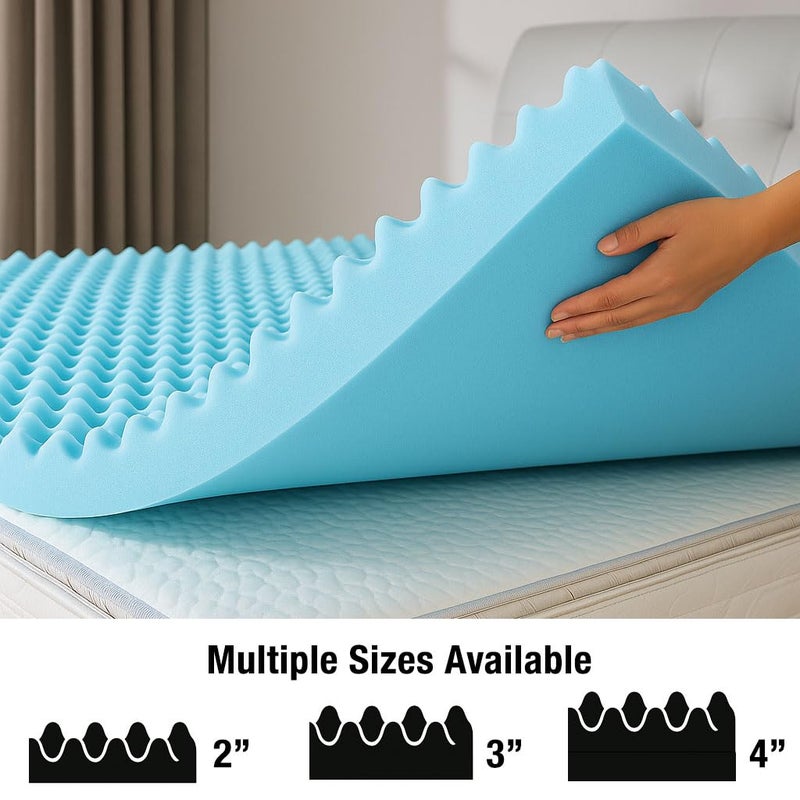 DMI 3-Inch Foam Mattress Topper, Egg Crate Foam Pad, Mattress Pad and Bed Topper for Support, Air Circulation, Pressure Relief and Weight Distribution, Twin Size, 33 x 72 x 3 - Image 5