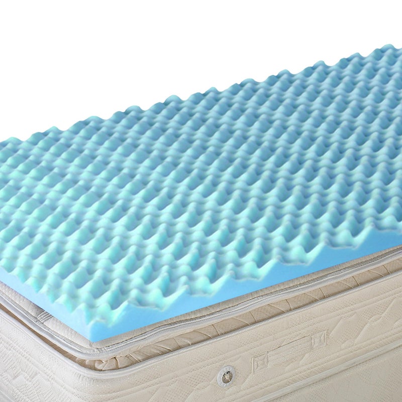 DMI 3-Inch Foam Mattress Topper, Egg Crate Foam Pad, Mattress Pad and Bed Topper for Support, Air Circulation, Pressure Relief and Weight Distribution, Twin Size, 33 x 72 x 3 - Image 1