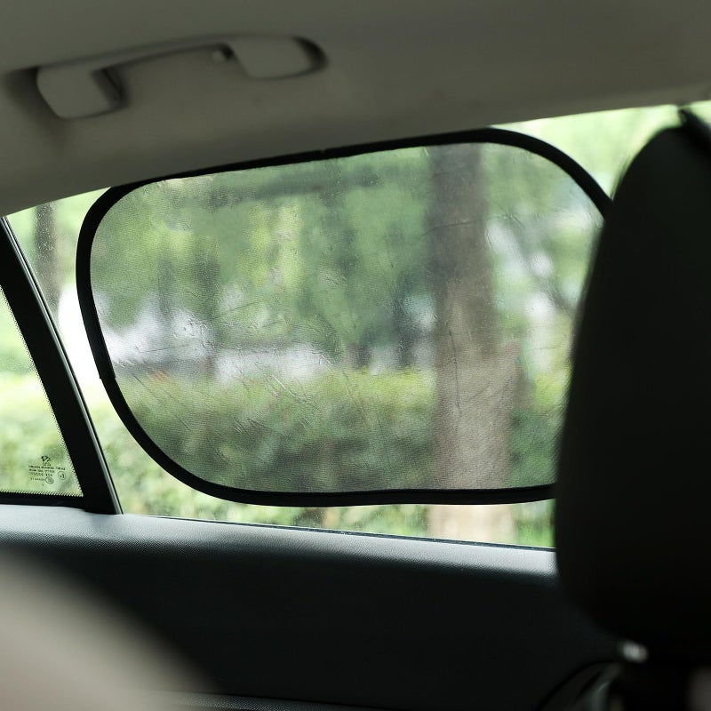 Funbliss Baby Car Mirror + 2-Pack Car Window Shades Bundle -100% Shatterproof, Wide Angle Convex - Image 4