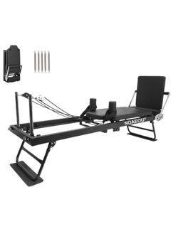 NOAEOU NOAEOU Foldable Pilates Equipment for Home Workouts,Pilates Reformer Machine for Home and Gym with Springs, Pilates Exercise Equipment with Jump Board(black)  - Image 2