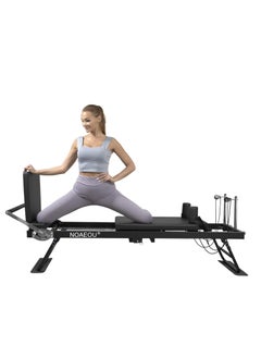 NOAEOU NOAEOU Foldable Pilates Equipment for Home Workouts,Pilates Reformer Machine for Home and Gym with Springs, Pilates Exercise Equipment with Jump Board(black)  - Image 3