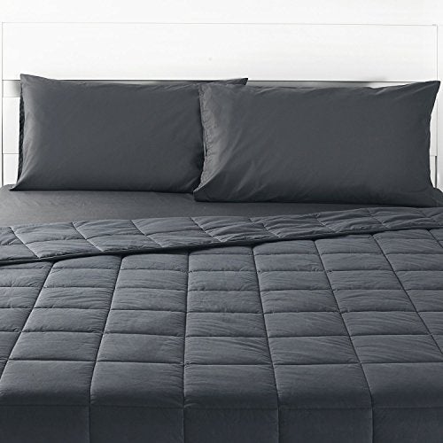RelaxBlanket Weighted Blanket | 60''x80'',10lbs | for Individual Between 90-140 lbs | Premium Cotton Material with Glass Beads | Dark Grey - Image 2