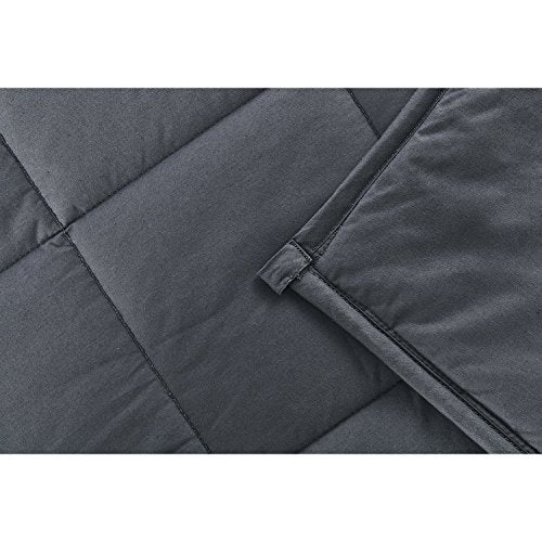 RelaxBlanket Weighted Blanket | 60''x80'',10lbs | for Individual Between 90-140 lbs | Premium Cotton Material with Glass Beads | Dark Grey - Image 4
