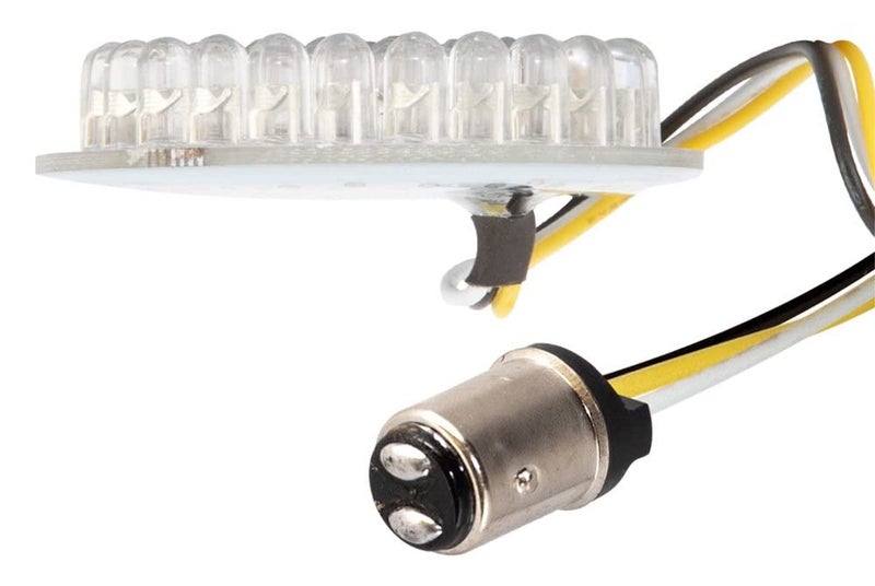 Hogworkz® LED Halomaker™ Front Turn Signals 1157 Base with White Running & Amber Turn - Compatible with Harley Davidson - Image 3