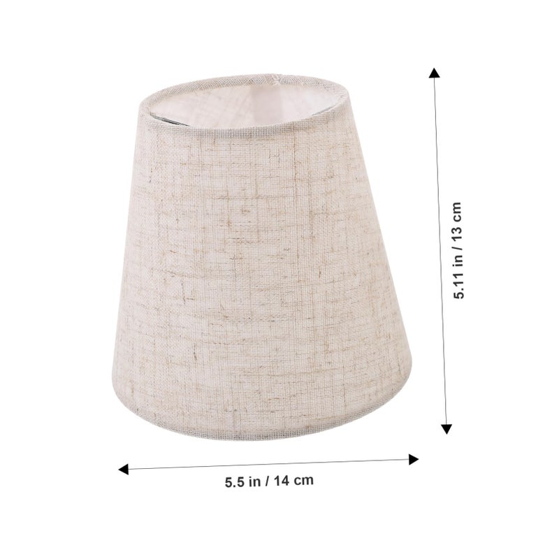 Linen Fabric Lampshade Cover For Table And Wall Lamps Soft Warm Light Diffuser Easy Install - Image 5