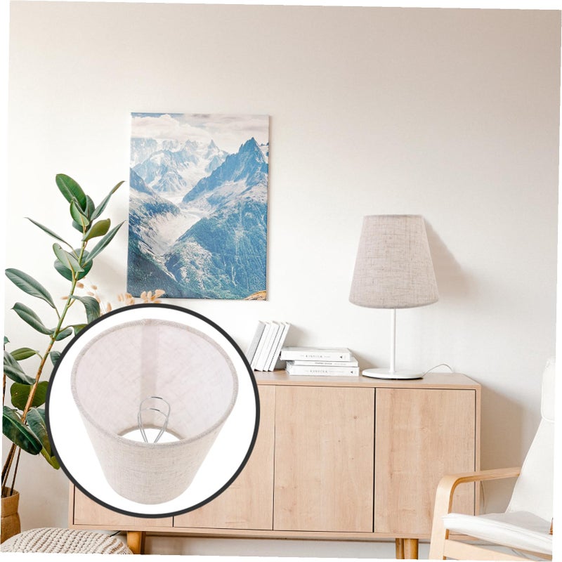 Linen Fabric Lampshade Cover For Table And Wall Lamps Soft Warm Light Diffuser Easy Install - Image 3