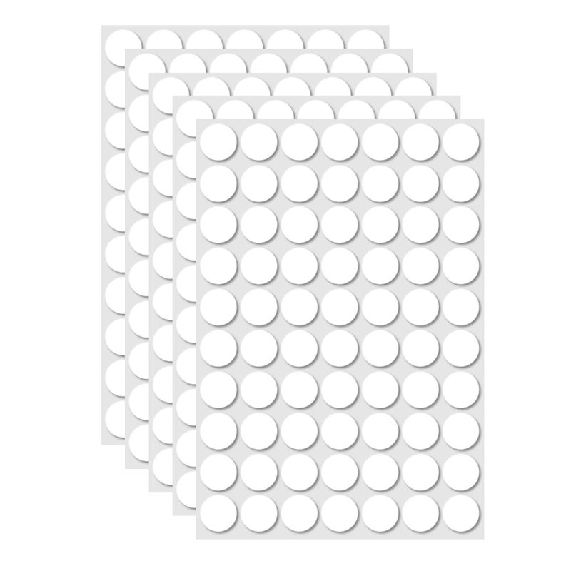 JUICENO 350 Pcs (0.79'') Sticky Tack, Double Sided Sticky Dot, Clear Poster Stickers Round Putty, No Trace Poster Adhesive Putty Removable Waterproof Stickers for Festival Decoration Sticky Dot (20mm) - Image 1