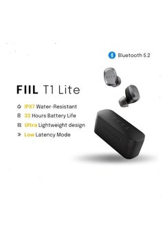 FIIL FIIL T1 Lite True Wireless Bluetooth 5.2 Headphones Earphones IPX7 Waterproof Black  - Image 2