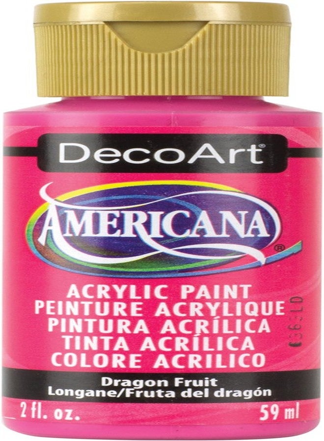 DecoArt DA300-3 Americana Acrylic Paint, 2-Ounce, Dragon Fruit - Image 1