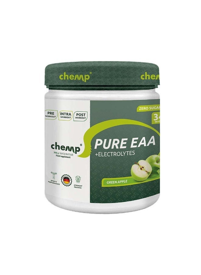 Chemp Pure EAA + Electrolytes Green Apple 306g | MADE IN GERMANY - Image 2