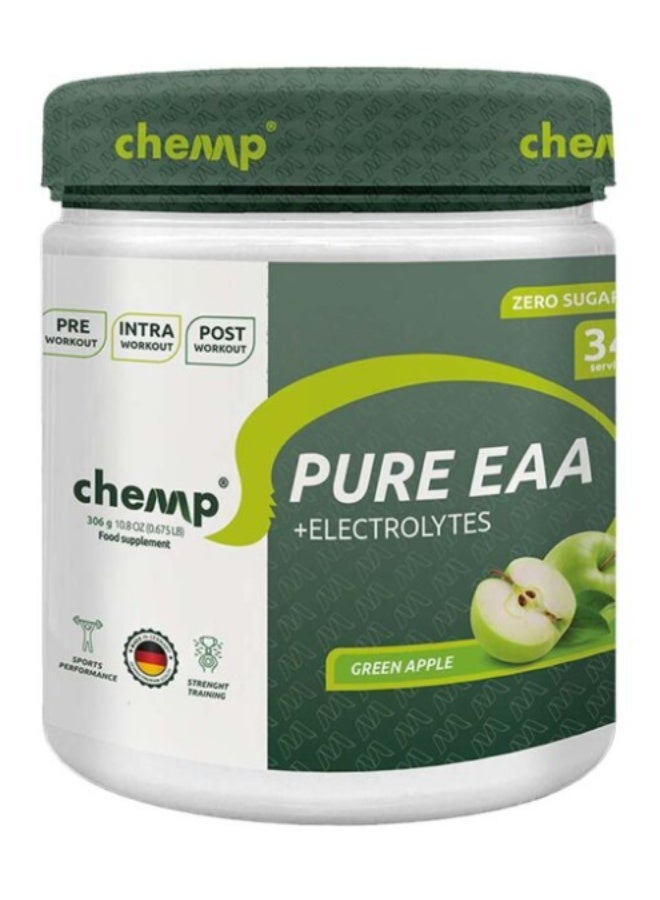 Chemp Pure EAA + Electrolytes Green Apple 306g | MADE IN GERMANY - Image 1