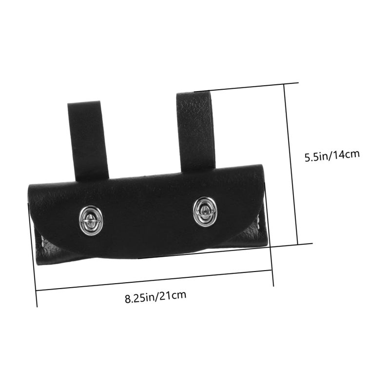 Black Leather Axe Cover Protector for Hatchets Camping Tools Outdoor Easy Install - Image 3