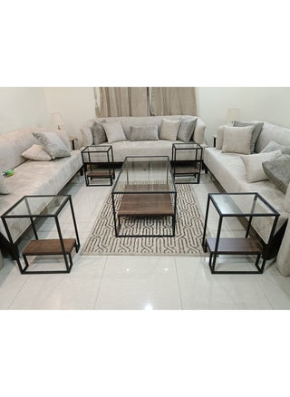طقم طاولة قهوة 5 قطع سطح زجاج - pzsku/Z767A1CFA21EE23E741C7Z/45/_/1732170304/1b4447b7-9d9b-421a-bb8d-84c1c92ac774