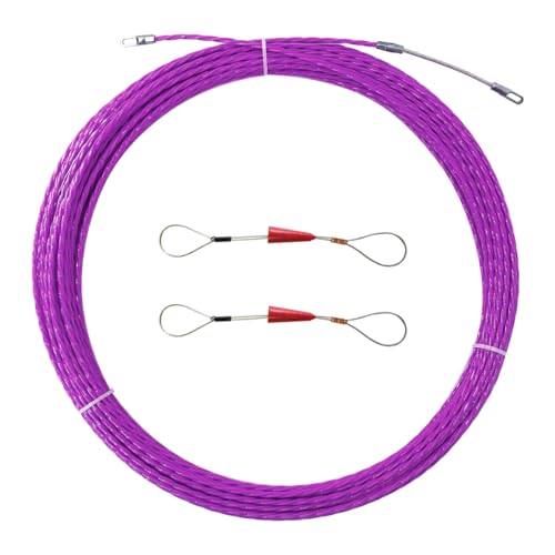 VGongTech 20M 67Ft Fish Tape Cable Puller Cable Rods Kit PET Electrical Cable Puller 4mm Through Wall Wire Guide Device Threader Fish Cable Fastener - Image 1