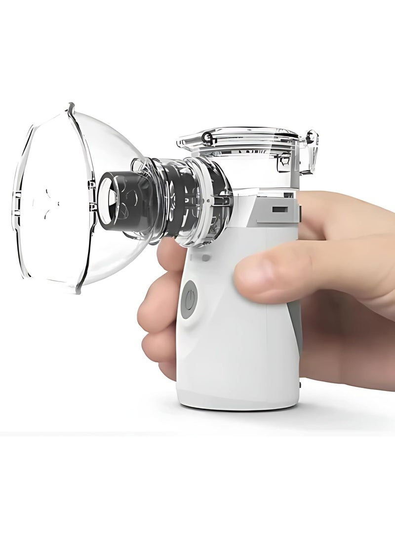 Portable Handheld Nebulizer – Battery & USB Powered Steam Inhaler – High Precision Respiratory Relief for Kids & Adults – Lightweight Design for Cough & Cold - Image 1