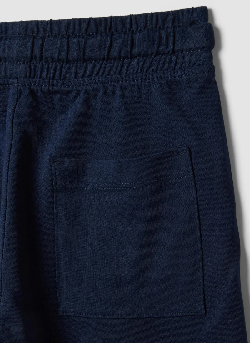 Ovs  OVS Boys' Blue 100% Cotton Shorts, Regular Fit for Men | Best Price UAE