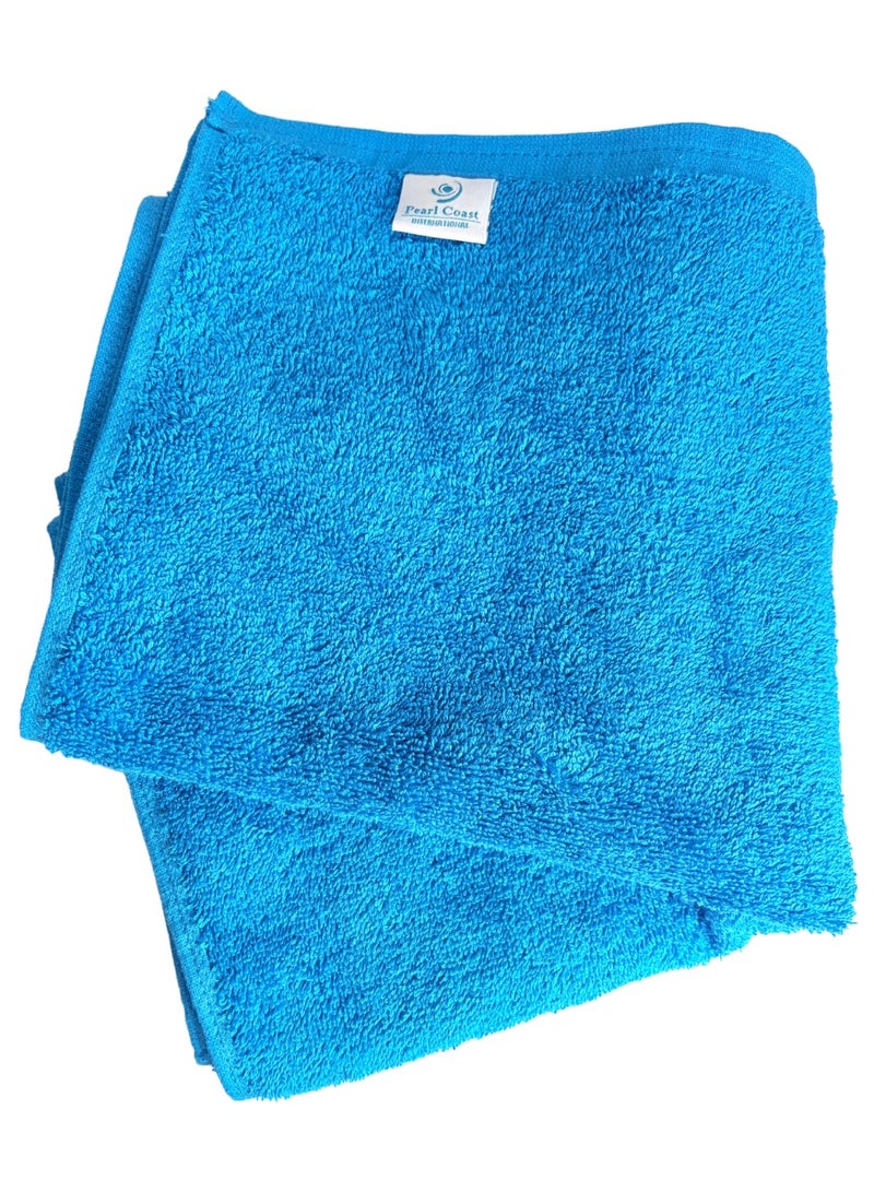 Pearl Coast 6 Pieces Luxury Blue Towel Set 550 GSM Premium Cotton 2 Bath Towels 76x152cm 4 Hand Towels 41x76cm Ultra Soft and Highly Absorbent Expertly Woven for Durability Hotel And Spa Quality Towels - Image 2